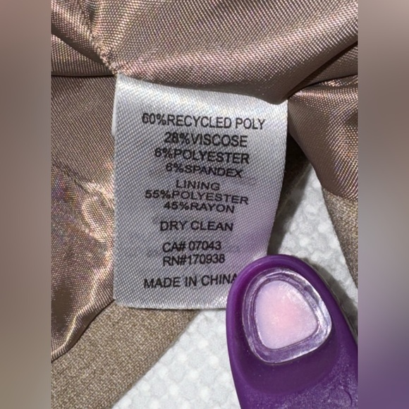 Rachel Zoe Tailored Vest Beige Square Neck Button Front Sleeveless Size 8 - Picture 5 of 12